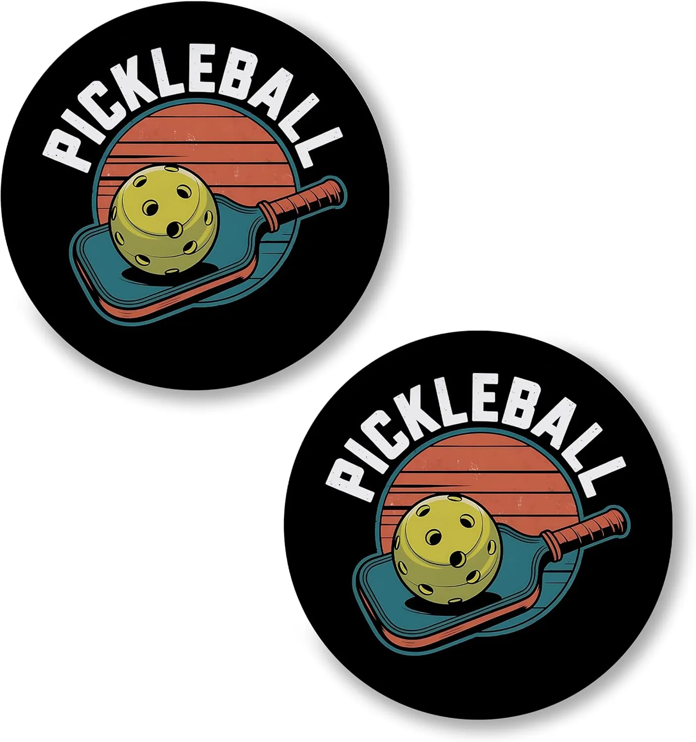 Pickleball Pin Button 2.25 inch 2-Pack  Pinback Button for Jeans Pants Shirt Backpack  Sport Pins for Clothes Hat Cap ID45000