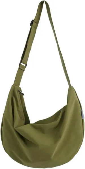 Pocadri Canvas Crossbody Bags for Women Large Tote Hobo Shoulder Bag with Pockets Cesent Top-handle Handbag Work