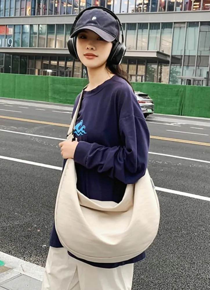 Pocadri Canvas Crossbody Bags for Women Large Tote Hobo Shoulder Bag with Pockets Cesent Top-handle Handbag Work