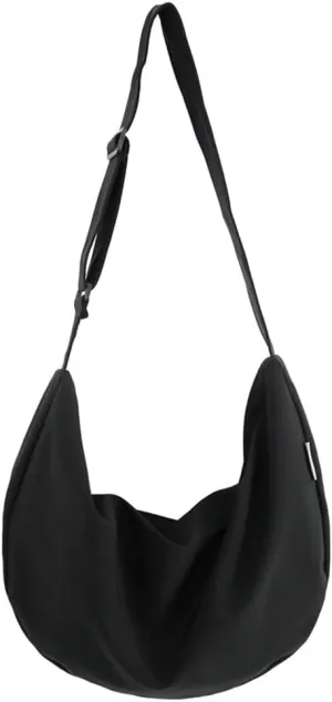 Pocadri Canvas Crossbody Bags for Women Large Tote Hobo Shoulder Bag with Pockets Cesent Top-handle Handbag Work
