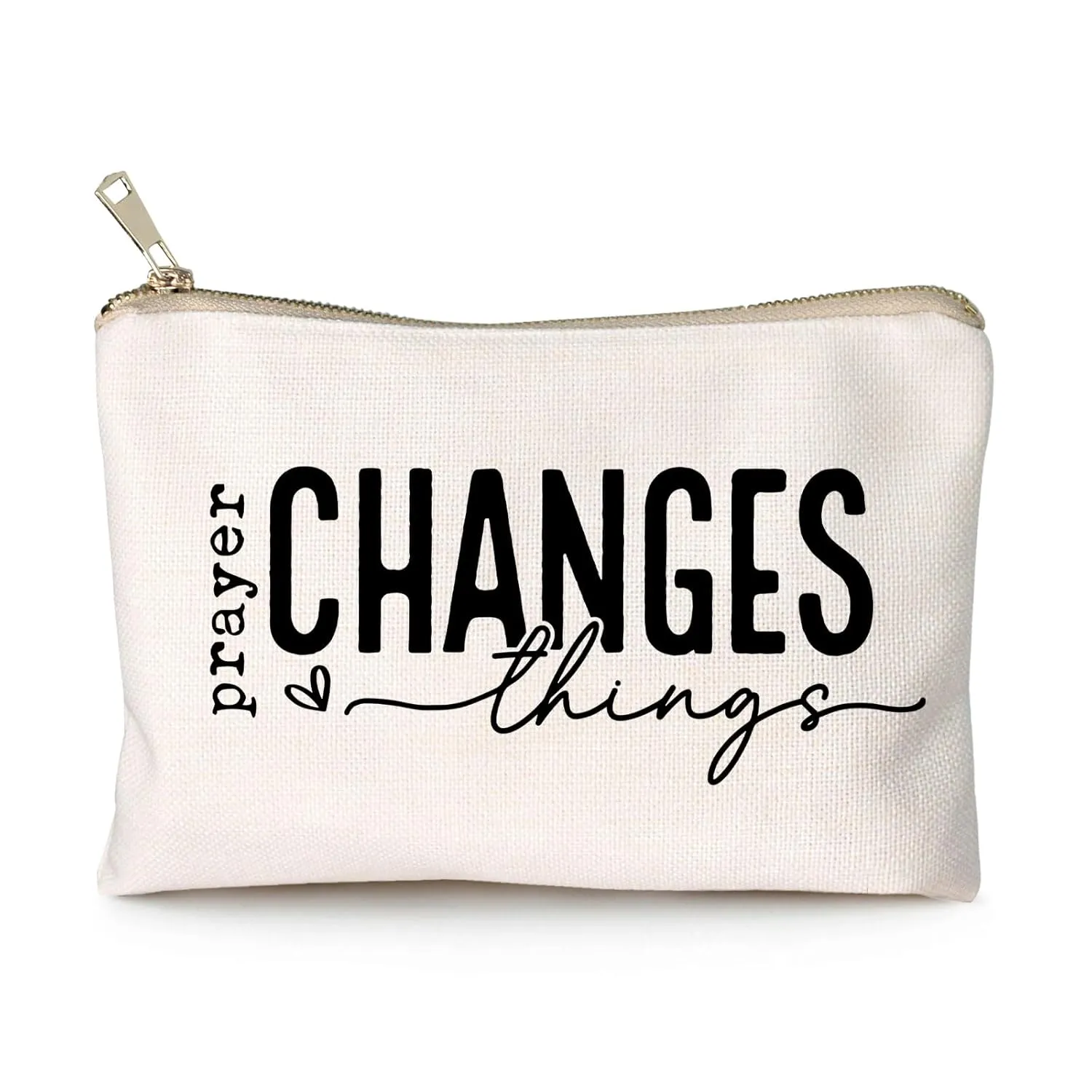 Prayer Changes Things Makeup Bag Christian Worthy You Matter Travel Bag Religious Faith Makeup Case Bible Verse Cosmetic Bag Sister Christian Gift Toiletry Bag Gift