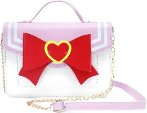 PROCOS Women's Handbags Kawaii Cute Anime Cosplay Pu Leather Purse Bow Chain Crossbody Shoulder Bags Messenger Satchel Tote