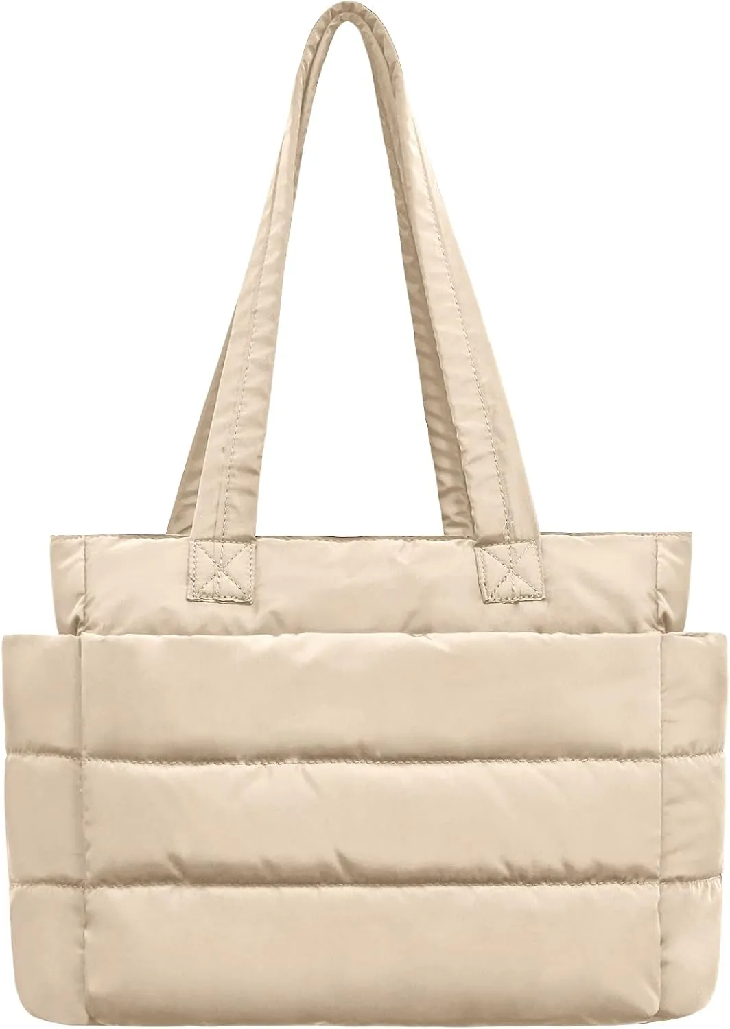 Puffer Tote Bag for Women Quilted Tote Bag Shoulder/handbag,Nylon Puffy Bag Lightweight Waterproof Suitable for Work