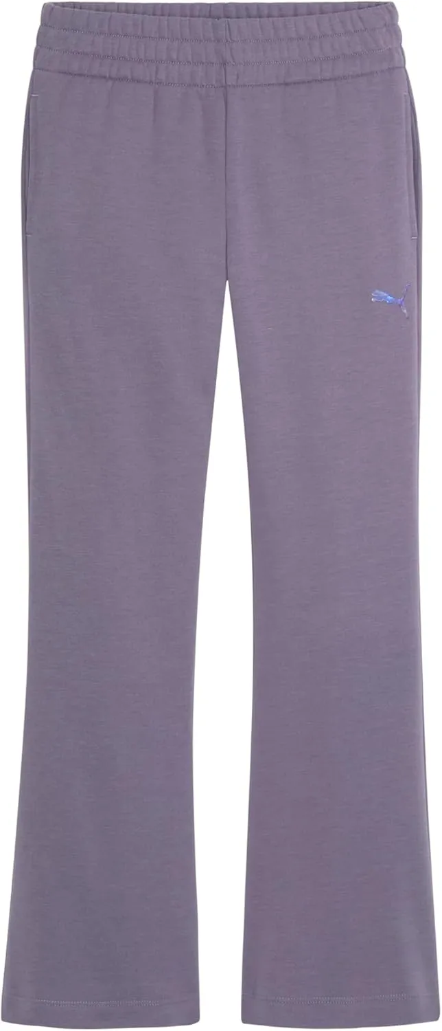Puma Girls' Wide Leg Pant, Flare Cut, Elastic Waistband