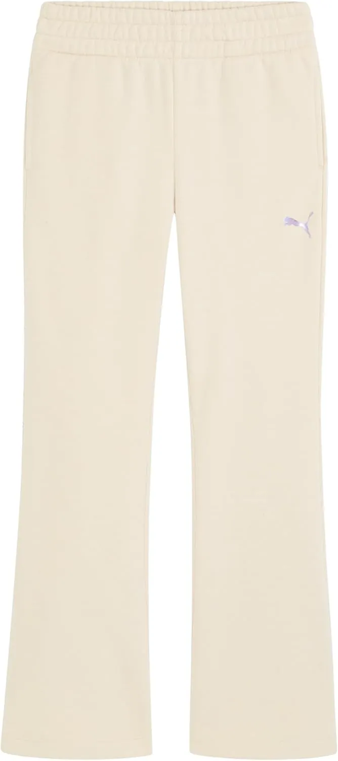 Puma Girls' Wide Leg Pant, Flare Cut, Elastic Waistband