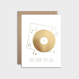 Pure Gold Father's Day Card
