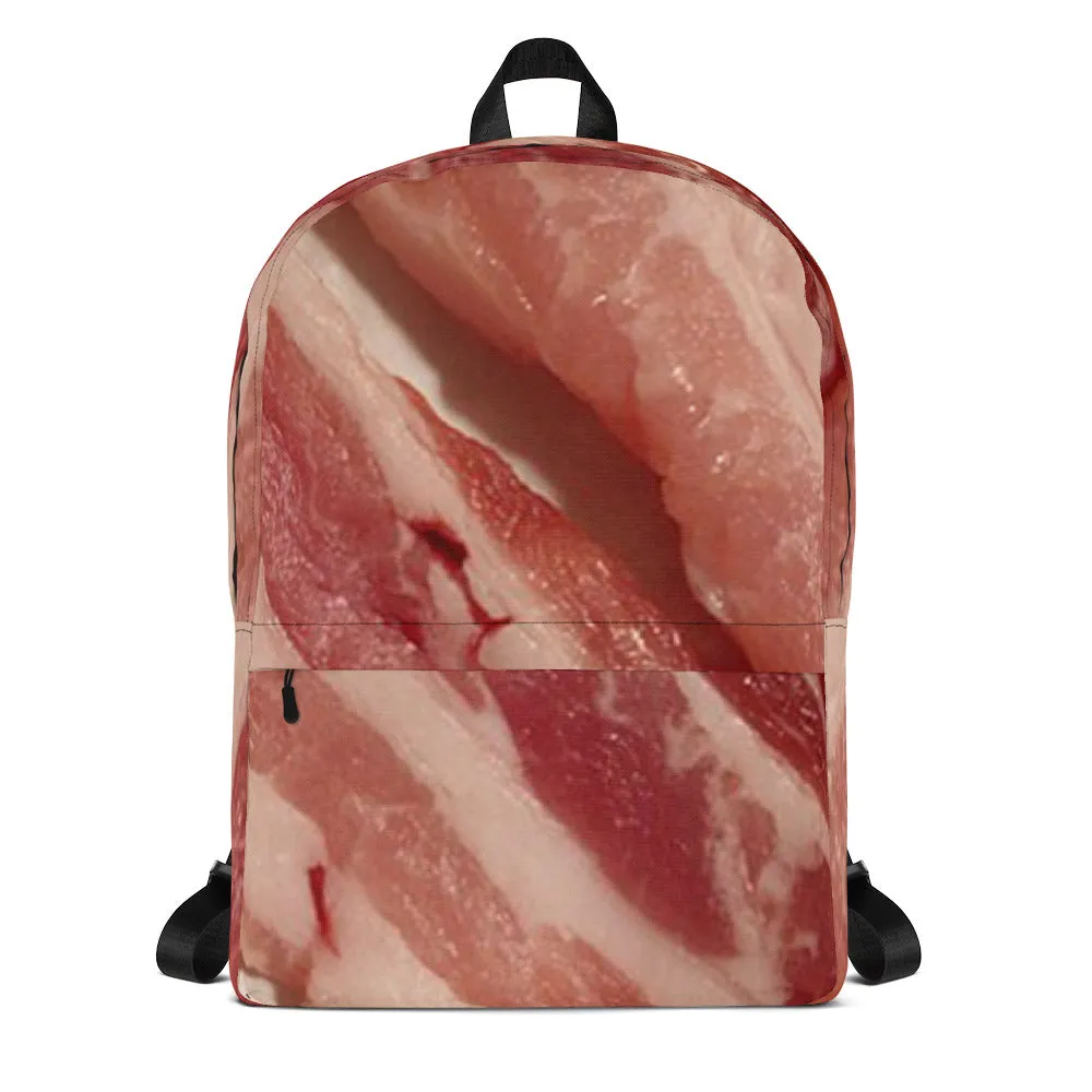 Raw Bacon All Over Print Backpack