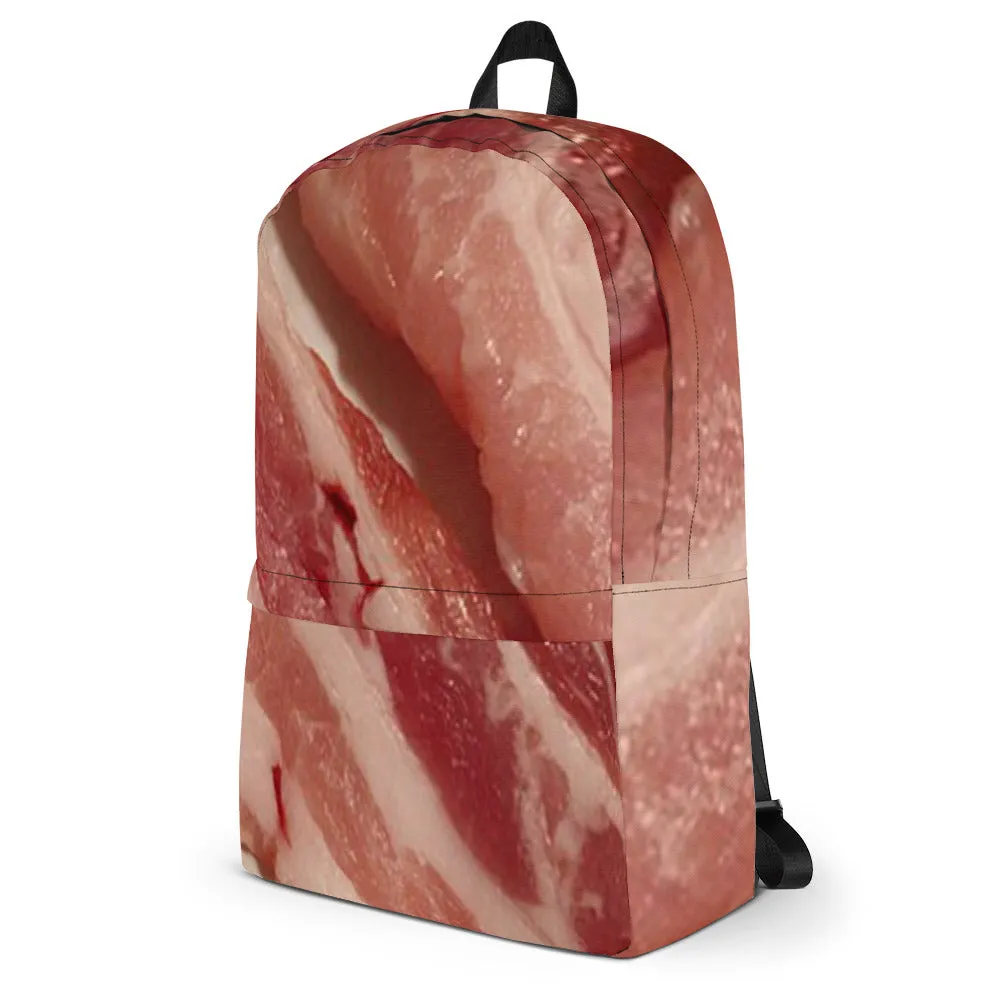Raw Bacon All Over Print Backpack