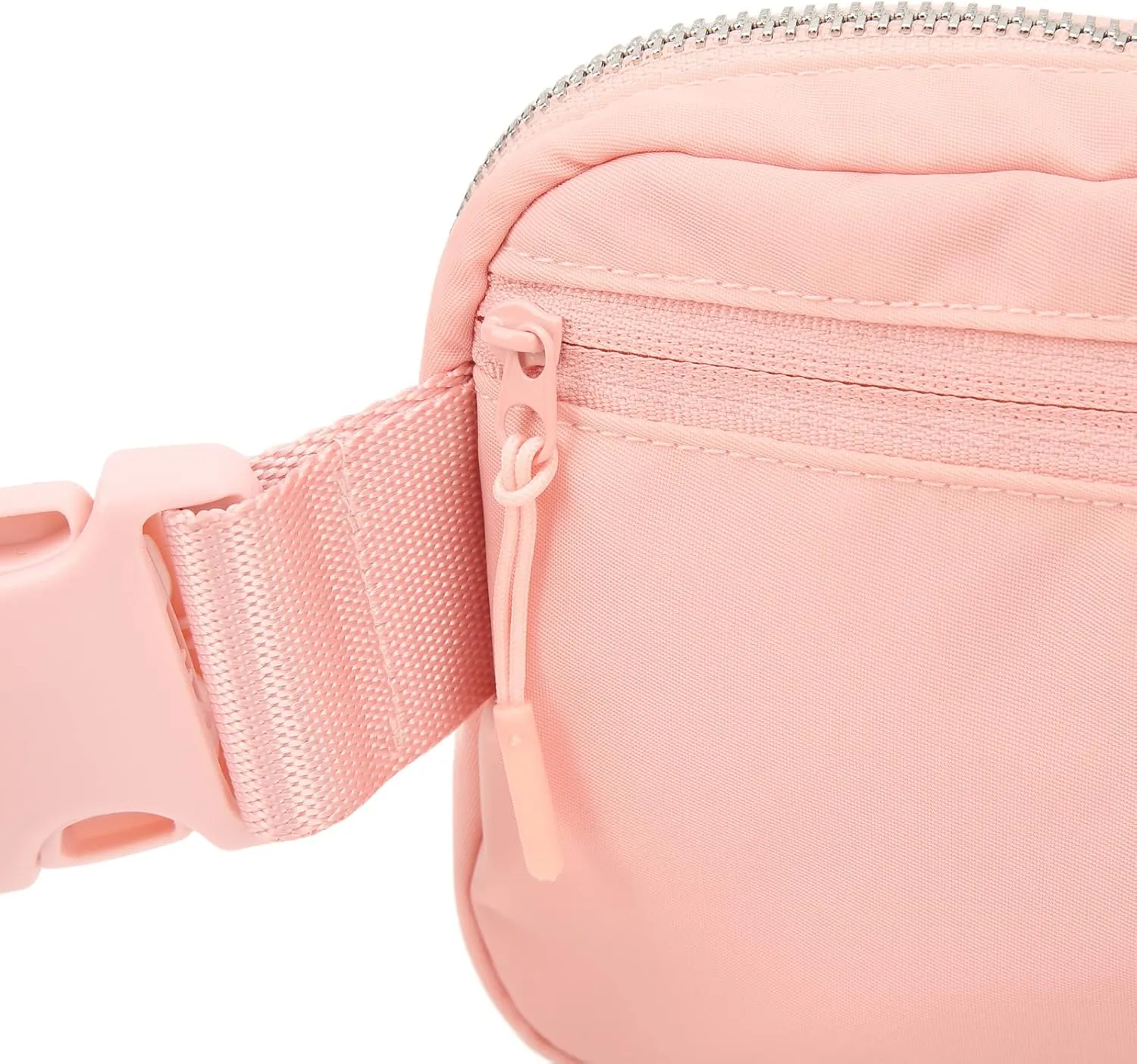 Running Belt,Men or Women Ultra Light Bounce Freess Waist Pouch Bag,Sports Waist Belt Pouch Large Capacity Variable Waist Bag for Travel, Essential Sports Belt Pouch for (Pink)