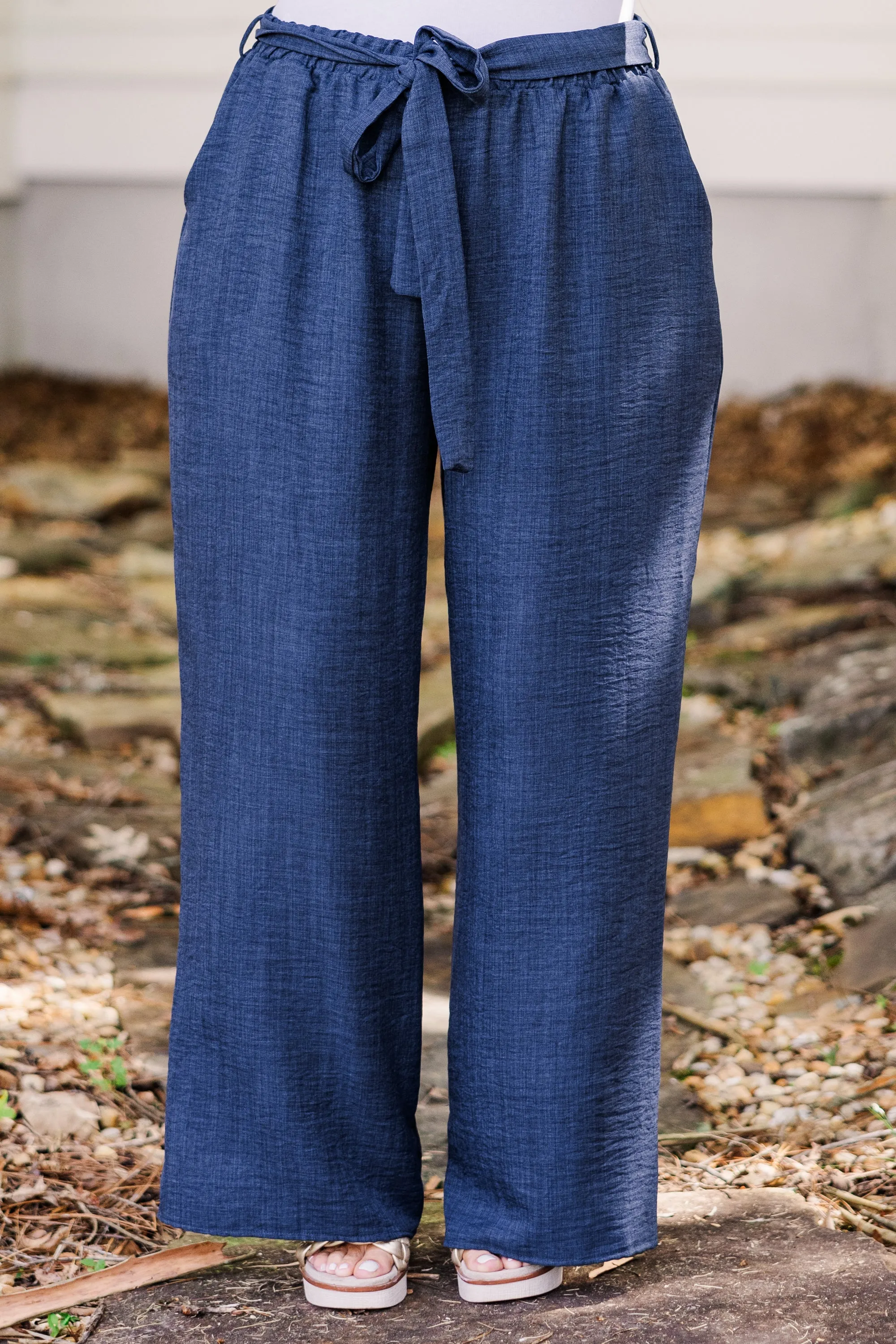 Sandy Shoreline Pants, Navy Blue