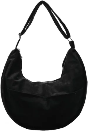 Slouchy Suede Shoulder Bags for Women Large Crossbody Tote Purse Satchel Bag Work Purses Crescent Bag Handbag