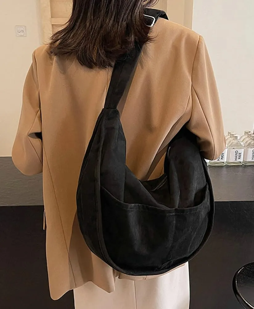 Slouchy Suede Shoulder Bags for Women Large Crossbody Tote Purse Satchel Bag Work Purses Crescent Bag Handbag