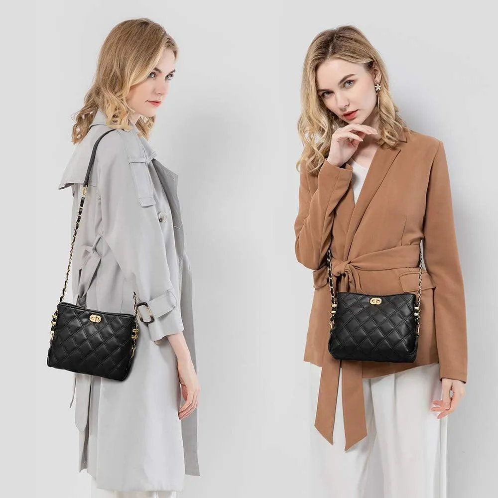 Small Crossbody Bags for Women Purses Fashion Leather Lightweight Handbags Shoulder Bag