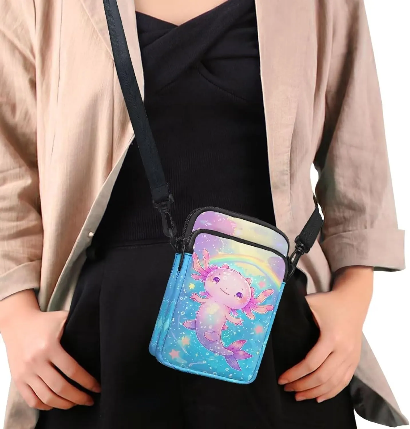 Small Crossbody Bags for Women Travel Zipper Cell Phone Bag with Strap