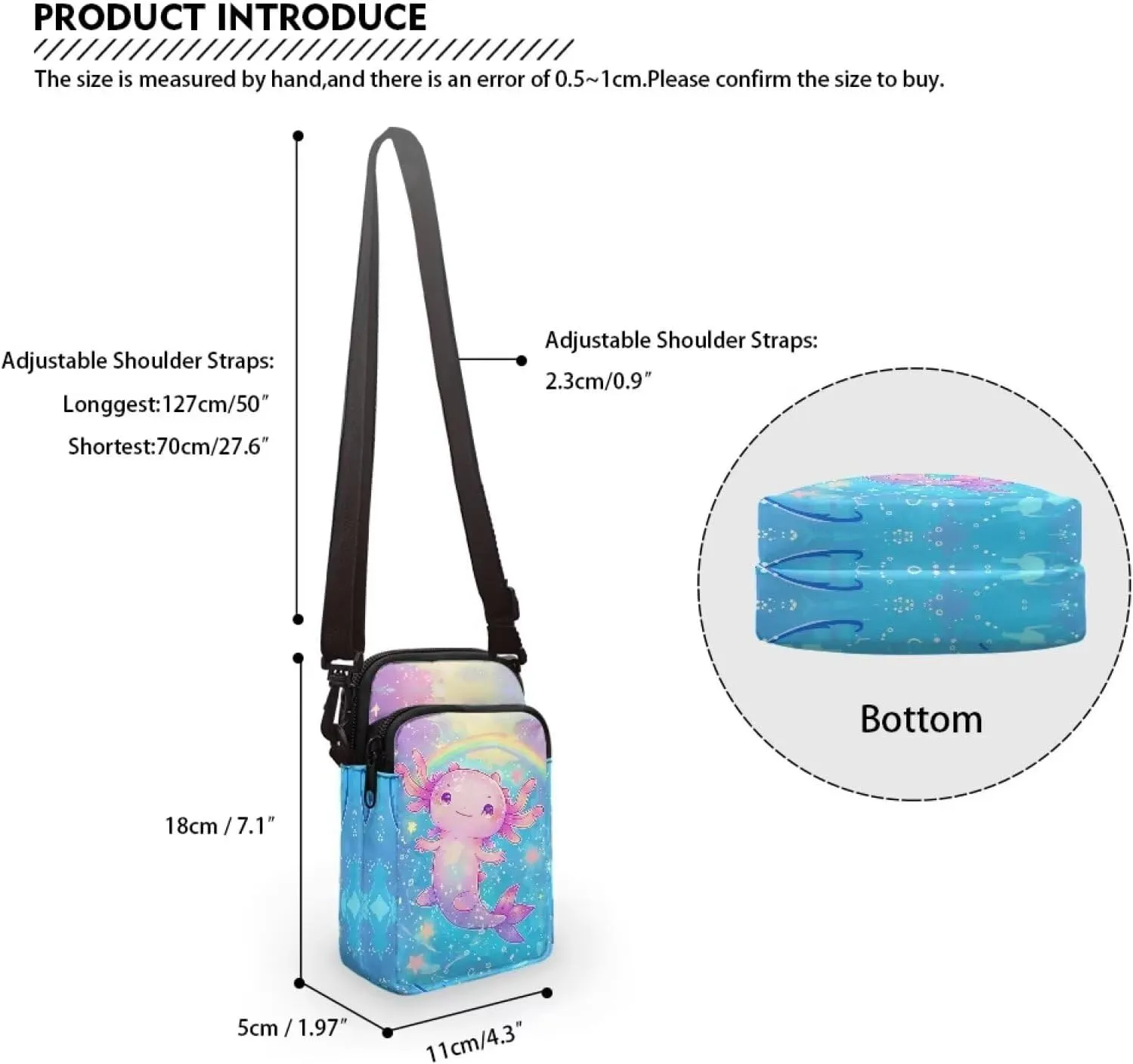 Small Crossbody Bags for Women Travel Zipper Cell Phone Bag with Strap
