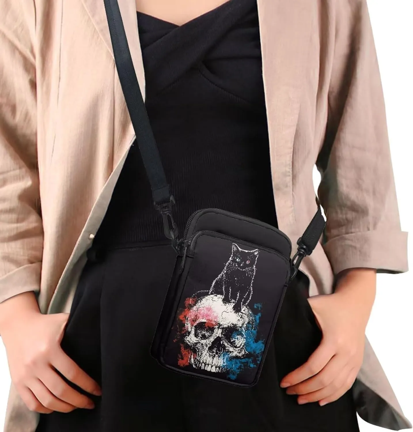 Small Crossbody Bags for Women Travel Zipper Cell Phone Bag with Strap