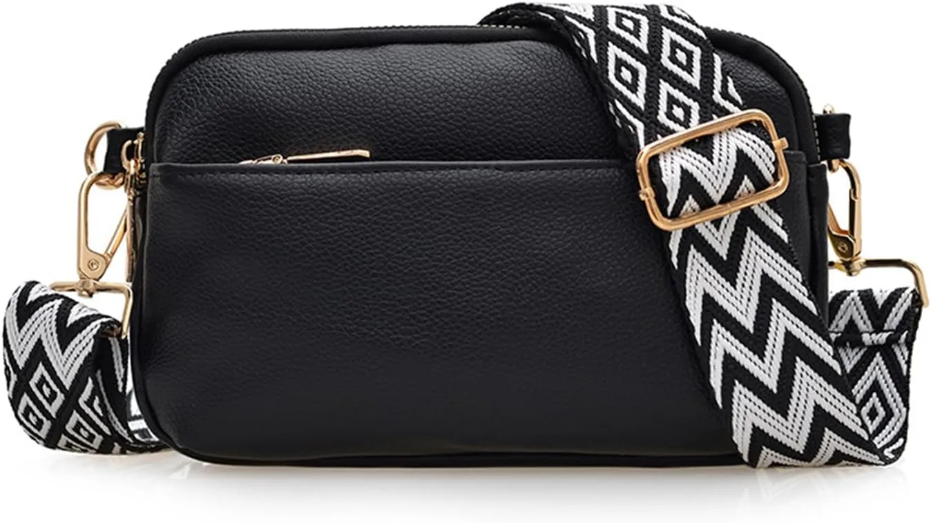 Small Crossbody Bags for Women Vegan Leather Purses Shoulder Handbags with Adjustable Strap