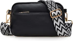 Small Crossbody Bags for Women Vegan Leather Purses Shoulder Handbags with Adjustable Strap