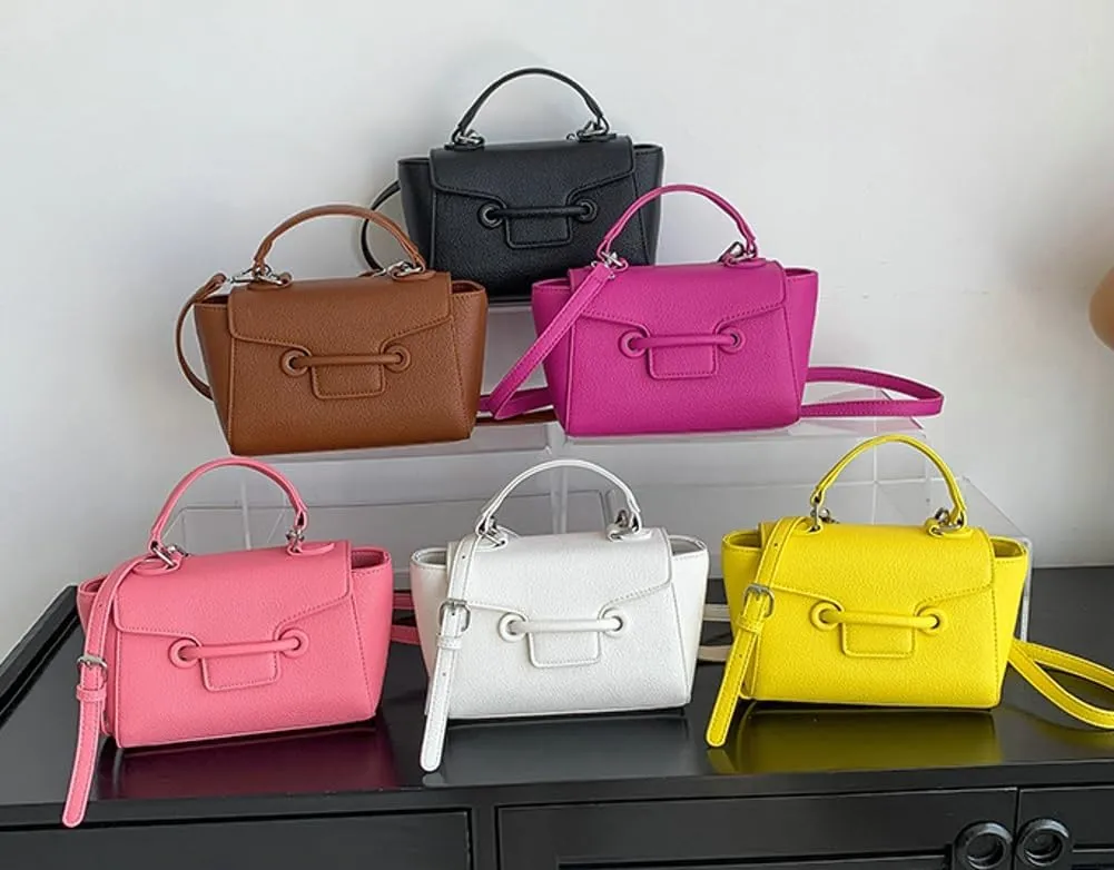 Small Crossbody Bags for Women Vintage Clutch Purses Y2k Shoulder Bag Cute PU Leather Handbag Designed Satchel