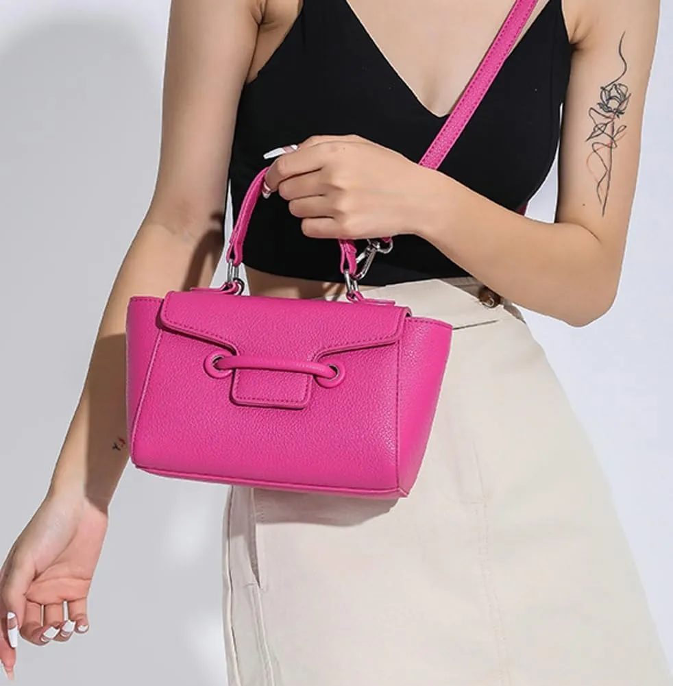 Small Crossbody Bags for Women Vintage Clutch Purses Y2k Shoulder Bag Cute PU Leather Handbag Designed Satchel