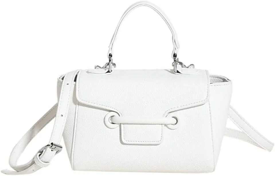 Small Crossbody Bags for Women Vintage Clutch Purses Y2k Shoulder Bag Cute PU Leather Handbag Designed Satchel