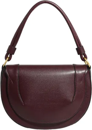 Small Crossbody Bags for Women Vintage Trendy Saddle PU Leather Square Crossbody,Burgundy