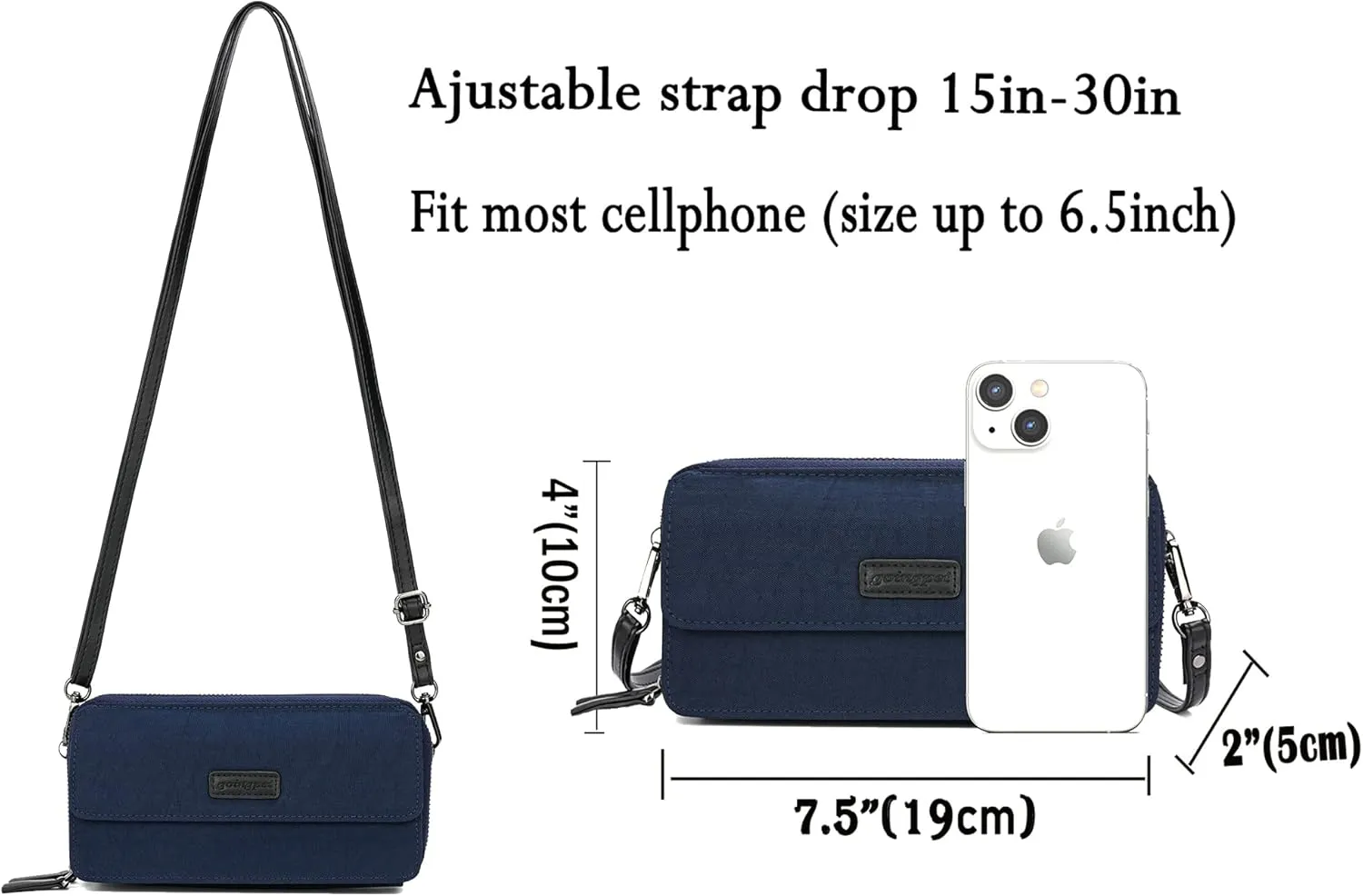 Small Crossbody Bags Phone Wallet Purse With Wristlet
