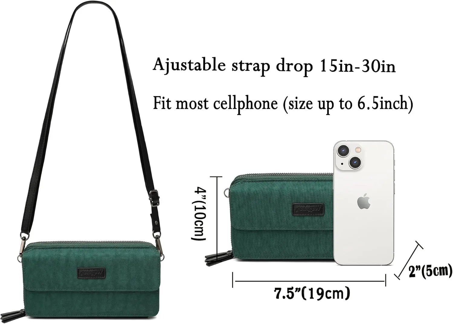Small Crossbody Bags Phone Wallet Purse With Wristlet
