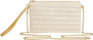 Straw Purse Crossbody Bags for Women Summer Purses Handbags Beach Straw Clutch Wristlet Wallets