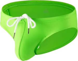 Summer Code Mens Solid Swim Briefs Drawstring Bikini Sport Swimsuit