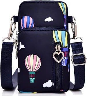 Travel Neck Pouch,Nylon Mini Messenger Bag Waterproof Crossbody Shoulder Bag One Side Shoulder Pouch Passport Holder