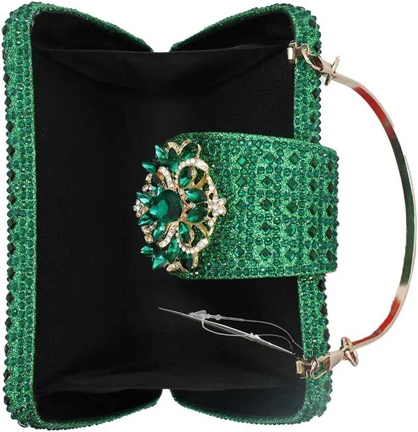 UMREN Sparkly Rhinestone Evening Clutch Purses for Women Crystal Clutch Diamond Handbag Wedding Party Shoulder Crossbody Bag