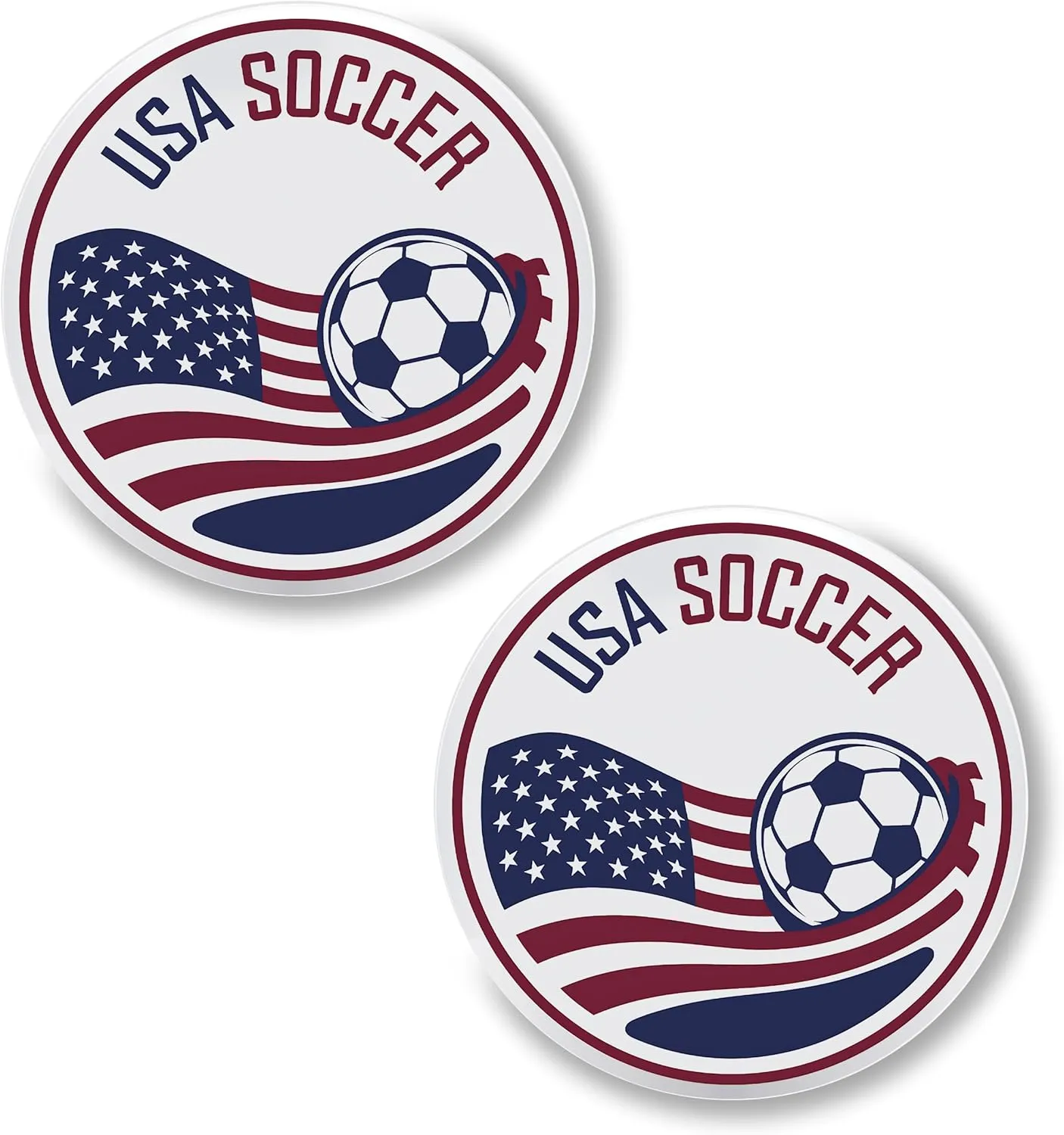 Us Usa America Soccer Pin Button 2.25 inch 2-Pack  Pinback Button for Jeans Pants Shirt Backpack  Sport Pins for Clothes Hat Cap ID45000