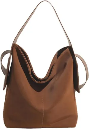 Women Slouchy Suede Shoulder Bags Vintage Large Crossbody Bag Tote Bag Satchel Bag Fall Handbags