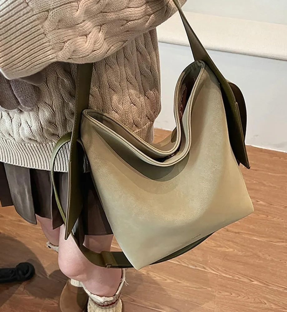 Women Slouchy Suede Shoulder Bags Vintage Large Crossbody Bag Tote Bag Satchel Bag Fall Handbags