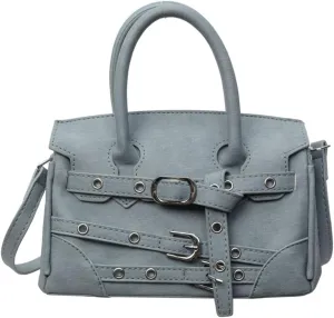 Womens Fashion Crossbody Shoulder Bags Large PU Leather Satchel Purses Punk Motorcycle Handbags Y2k Tote Bag