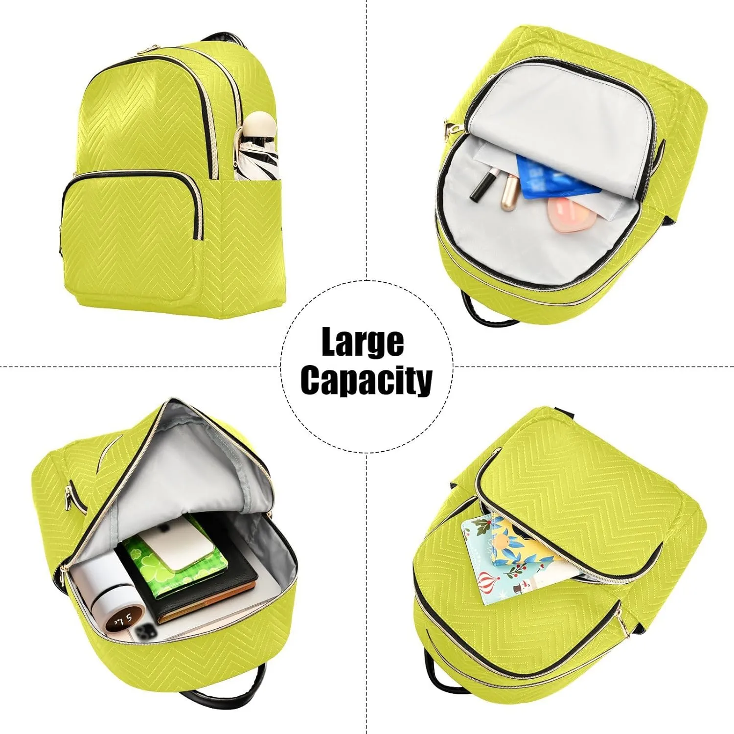Yellow Backpack for Women Casual Daypack Lightweight Small Backpacks Shoulder Bag Travel Purse for Work Outdoor Ladies Nurse Trip Gym Travel Essentials Gifts